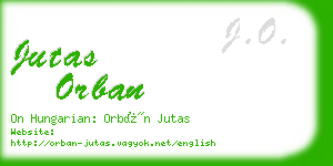 jutas orban business card